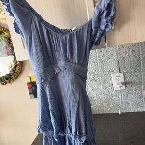 Altar’d State- Short Blue Women's Romper Dress